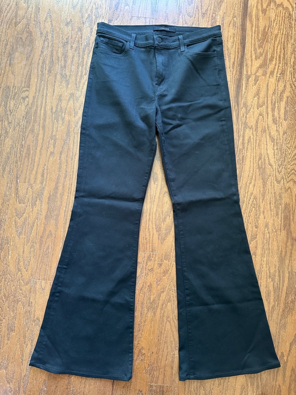J Brand Valentina Black Flare Jeans